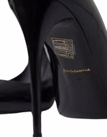 Black Patent Leather Pumps Heels Shoes 1