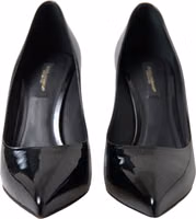 Black Patent Leather Pumps Heels Shoes 3