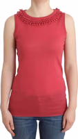 Pink wool knit top 1
