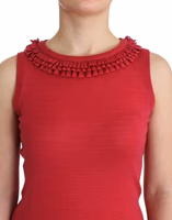 Pink wool knit top 5