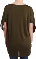 Green shortsleeved blouse top 3