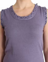 Purple cotton jersey dress 5