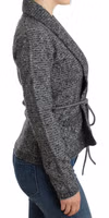 Gray wool knitted cardigan 4