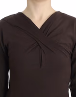 Brown knitted wool sweater 5