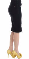 Black Corduroy Pencil Skirt 4