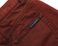Red Stretch High Waist Denim Hot Pants Shorts 5