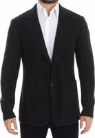 Green cashmere two button blazer 1