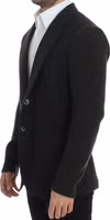 Green cashmere two button blazer 2