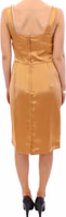 Bronze silk sheath dress 3