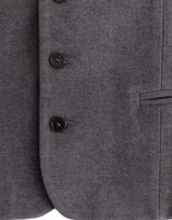 Gray cotton blend casual vest 2