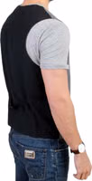 Gray cotton blend casual vest 5