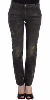 Gray distressed jeans 1