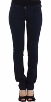 Blue straight leg jeans 3