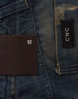 Blue straight leg jeans 4
