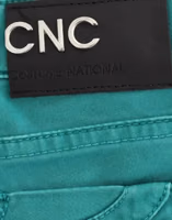 Green straight leg jeans 2