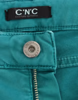 Green straight leg jeans 5