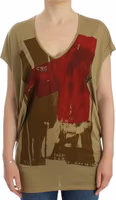 Green print shortsleeve t-shirt 1