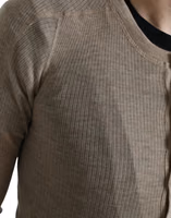 Henley Pullover Beige Cashmere Sweater 1