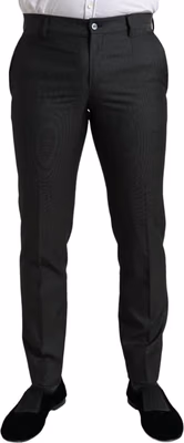 Dark Gray Stretch Slim Formal Pants