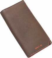 Brown Calfskin Men Wallet 1
