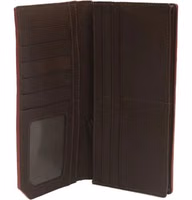 Brown Calfskin Men Wallet 4