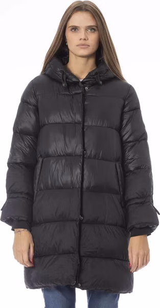Black Nylon Jacket Coat