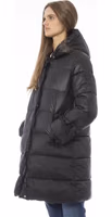 Black Nylon Jacket Coat 2