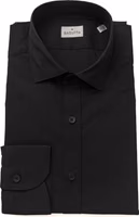 Black Cotton Men's Slim Shirt 1