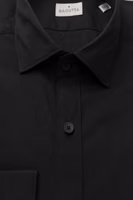 Black Cotton Men's Slim Shirt 2