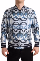 Multicolor Logo Print Bomber Blouson Jacket 1
