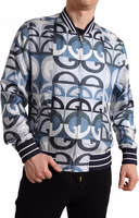 Multicolor Logo Print Bomber Blouson Jacket 3