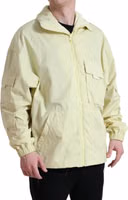 Yellow Nylon Collared Full Zip Parka Jacket 2