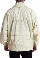 Yellow Nylon Collared Full Zip Parka Jacket 3