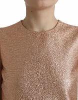 Pink Jacquard Sleeveless Shift Mini Dress 4