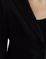 Black Wool Single Breasted Blazer Coat Jacket 5