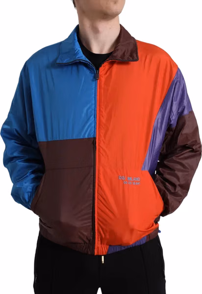 Multicolor Color Windbreaker Jacket