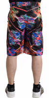 Multicolor Luminarie Print Men Bermuda Shorts 2