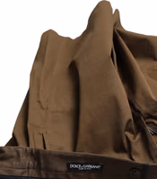 Brown Cotton Stretch Men Bermuda Shorts 4