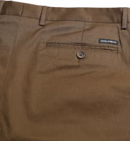 Brown Cotton Stretch Men Bermuda Shorts 5