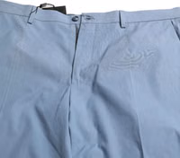 Sky Blue Cotton Folded Hem Men Bermuda Shorts 3