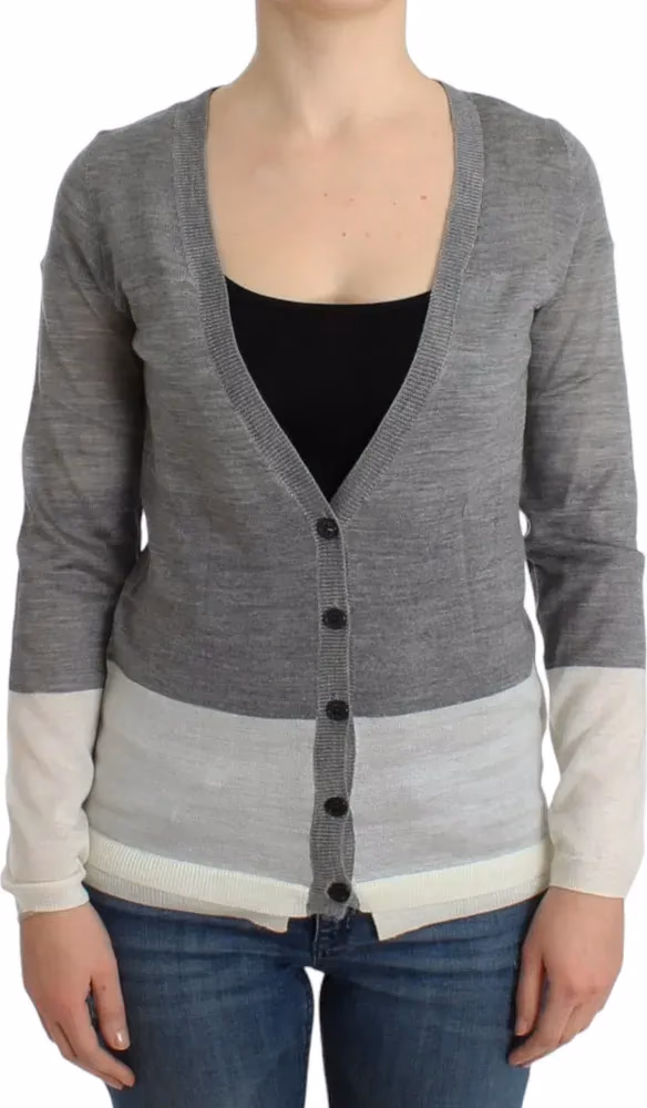 Gray lightweight cardigan