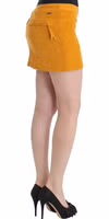 Yellow corduroy mini skirt 3