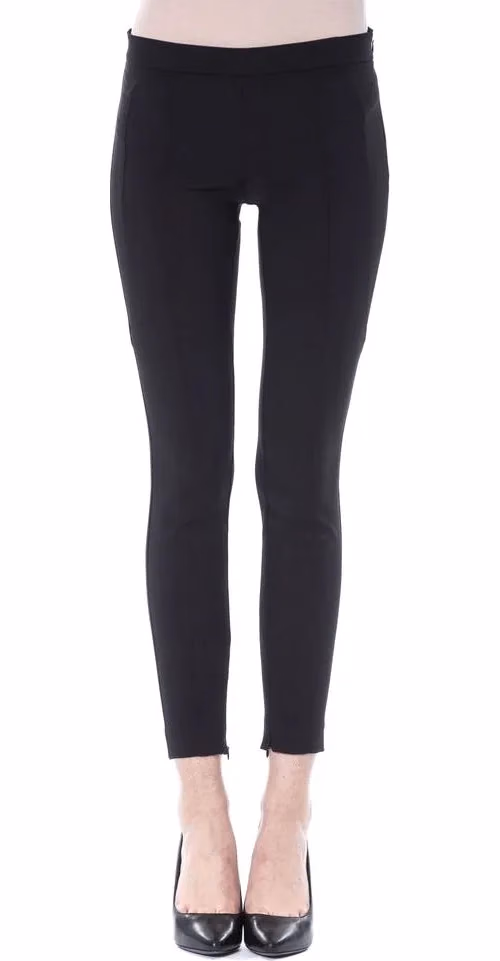 Black Polyester Women's Skinny Pant