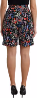 Black Floral High Waist Hot Pants Shorts 3