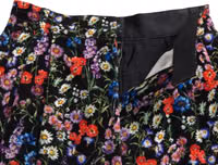 Black Floral High Waist Hot Pants Shorts 5