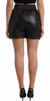Black Embellished High Waist Hot Pants Shorts 3
