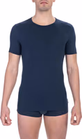 Blue Cotton Men's T-Shirt 1
