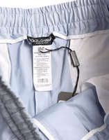 Light Blue Cotton Stretch Jogger Pants 5