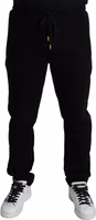Black Cotton Skinny Jogger Sweatpants Pants 1