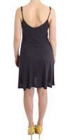 Gray knitted A-line dress 4